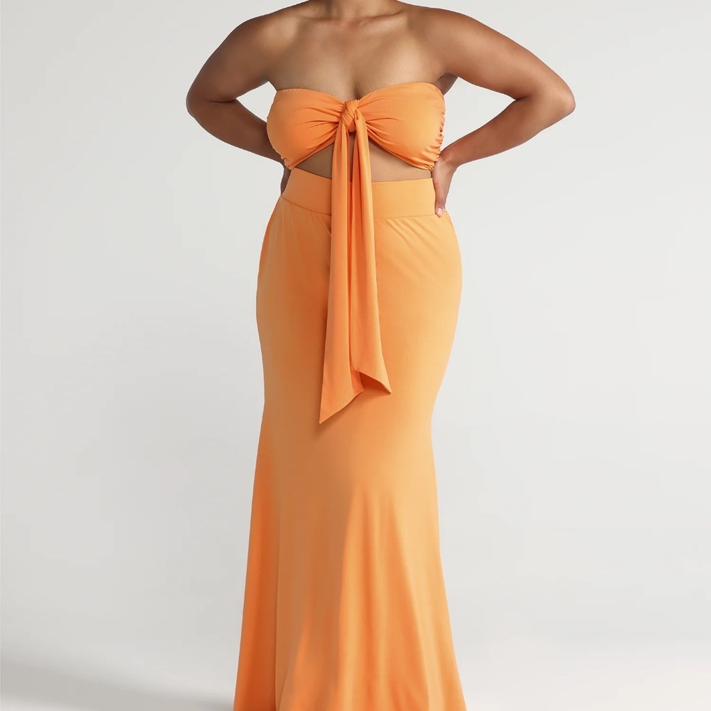 Fashion to Figure Mermaid Style Maxi Skirt NWT Size 1X